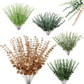 Artificial Eucalyptus Stems Plant Leaves Branches Home Office DIY Flowers Bouquet Accessories Wedding Centerpiece Decor Crafts