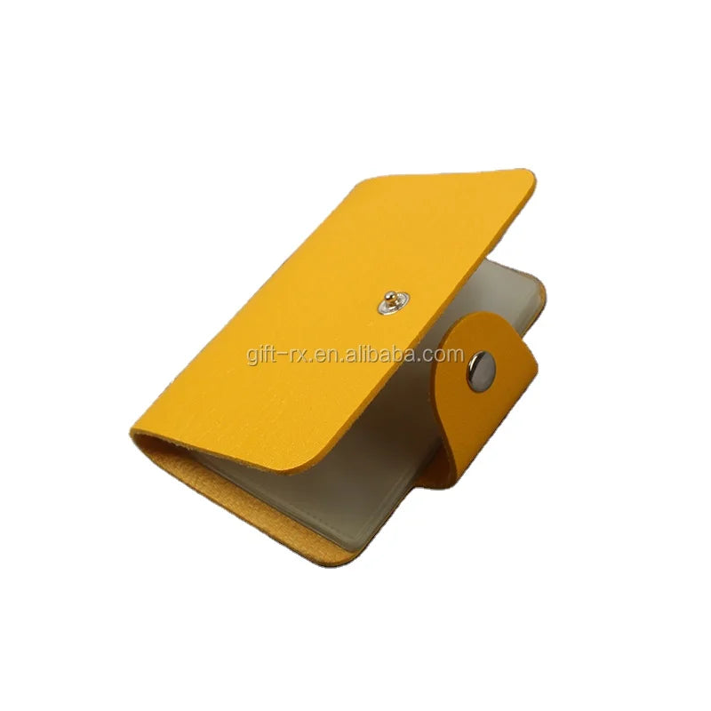 Business Name Fashionable PU Wallet RFID Customizable Letter Card Case Cover Passport Credit Cards Metal Plastic PVC Free