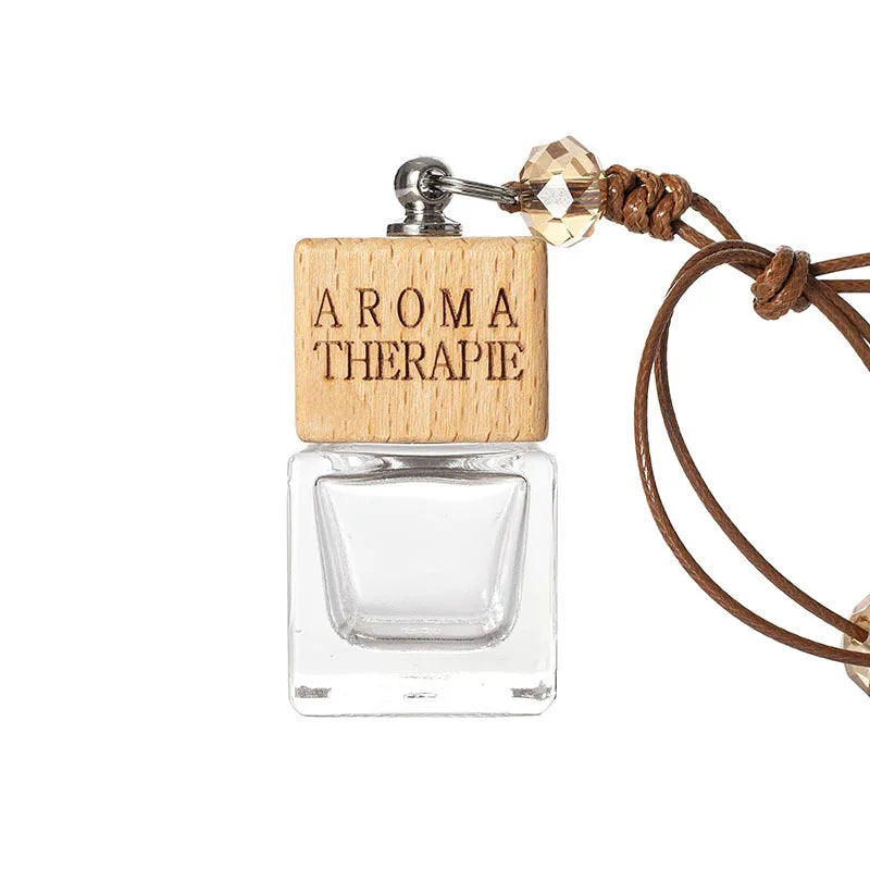 Wholesales Aromatherapy Essential Oil Glass Bottle Glass Hanging Ornaments Perfume Car air Freshener Gift Women Men Glass Crafts