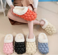 Sample Support 2026 Home Sandals Men's Women's Lover Slippers Lychee Fur Golf Ball Bubble Design EVA Cotton Slides Anti-Slippery