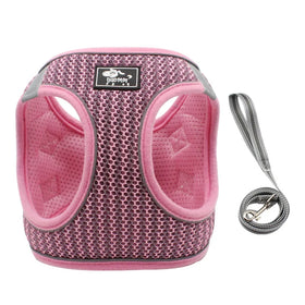 Wholesale Summer Breathable Mesh Cat Dog Adjustable Sport Harness Vest Walking Lead Leash