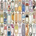 30PCS Cute cartoon sleeping cat bookmark