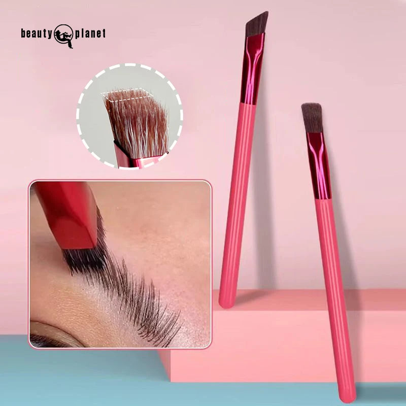 Beauty Planet Professional Eyebrow Brush Portable Eyebrow Comb Flat Curling Synthetic Hair Custom Eyebrow Brush Beauty Tools