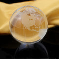New Design Crystal Glass Earth Globe with Base for Office Decoration