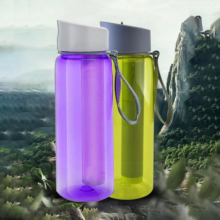 New Arrival High Quality 650Ml Outdoor Sports and Travel Water Filter Bottle for Personal Use