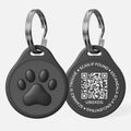 Luxury Custom Pet ID Tags Small Size Anti-Lost QR Code RFID Tracking Solid Pattern Made From Durable Metal Plastic for Dogs Cats