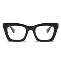 Thick Optical Anti Blue Light Blocker Eyewear Sheet Square Optical Frame Color Contrast CP Plug-in Flat Lens Optical Glasses