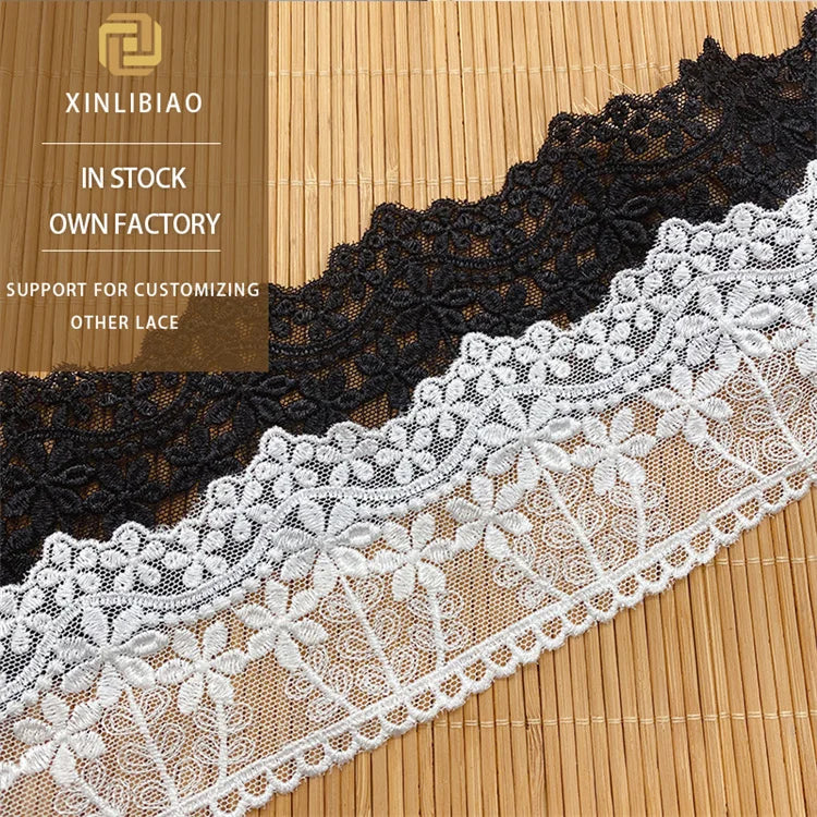 Water Soluble Embroidered Lace Wave Star Mesh for Wedding Headwear & Shoe Accessories for Dresses Skirts Hair Accessories