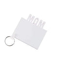 Decorative Supplies Sublimation Blanks Mom/Dad/Grad/Love Cheap Price Double Sided MDF Keychain