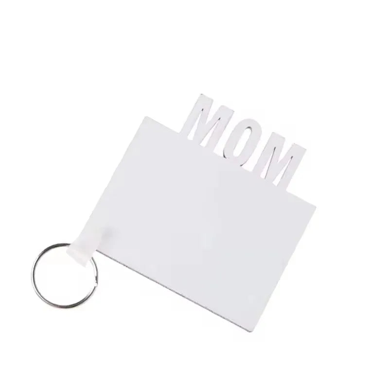 Decorative Supplies Sublimation Blanks Mom/Dad/Grad/Love Cheap Price Double Sided MDF Keychain