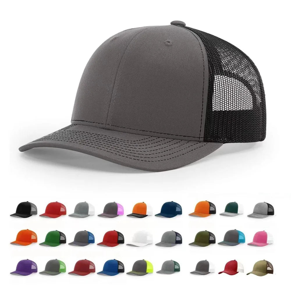 Wholesale richardson 112 Trucker Cap Plain Mesh richardson 110 Trucker Caps Hat Custom Personalized Trucker Caps