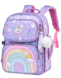 For Primary School Students From Third to Sixth Grade Waterproof Load-reducing and Spine-protecting Backpack for Girls