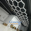 Gaonengo Dimmable Led Garage Workshop Hexagon Lighting Car Showroom Panel Light