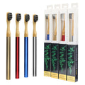 Hign-End Eco-friendly Toothbrush with Aluminium Handle with Customized Packing and Removable Bamboo Brush Fead