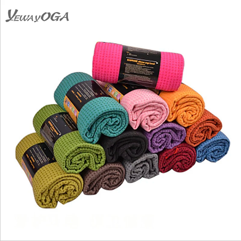 Yewayoga Wholesale Customised Thick Beach OEM Adult Non slip Recycled Hot Yoga Mat Towel