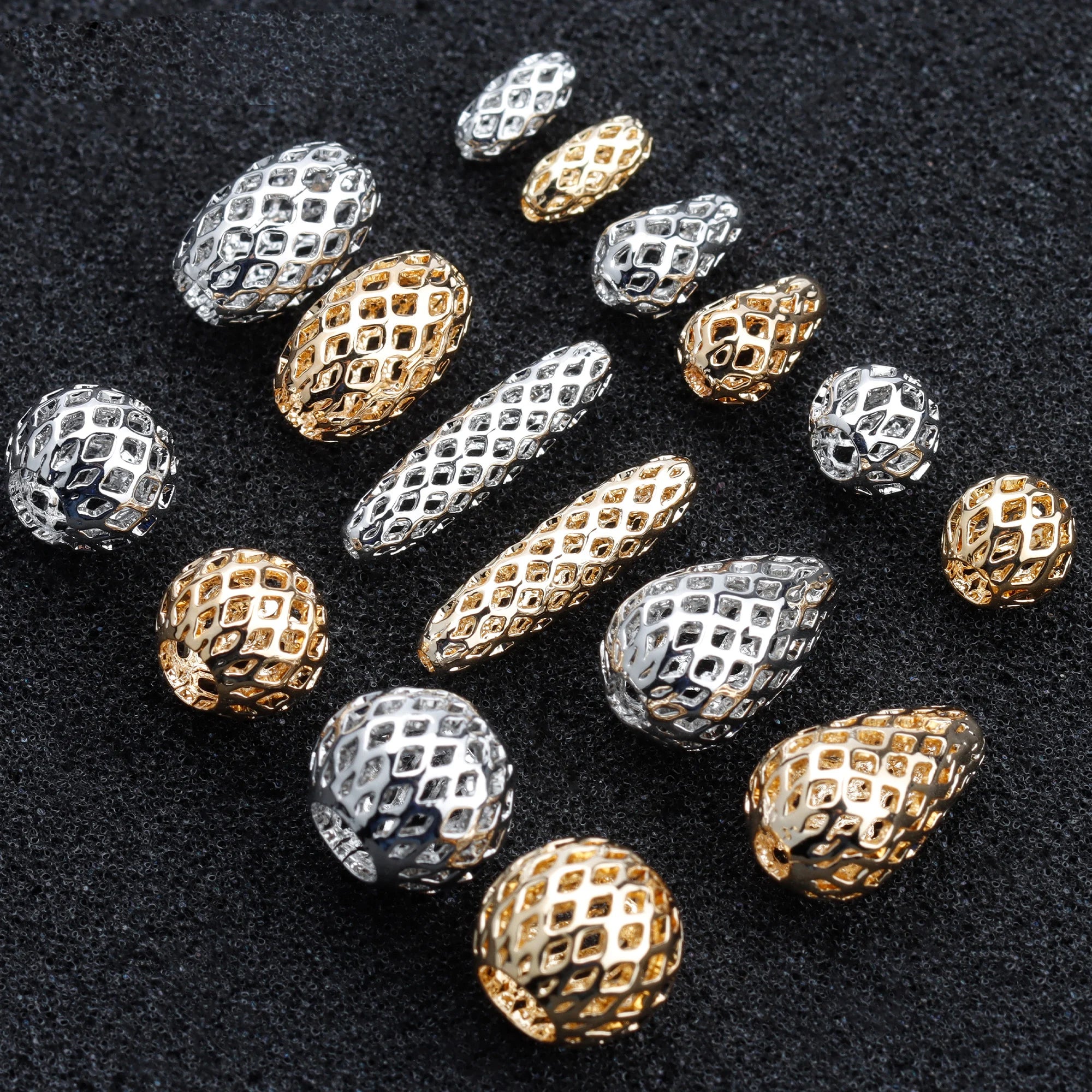 M905  20pcs/lot  18K Gold Rhodium Plated Nickel-Free Copper Charms DIY Earrings Jewelry Making Findings REACH-Pass Jewelry