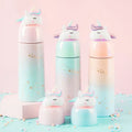 Zogifts Colorful Stainless Steel 3D Unicorn Thermos Tumblers Children's Back to School Eco-Friendly Insulated Vacuum Flask