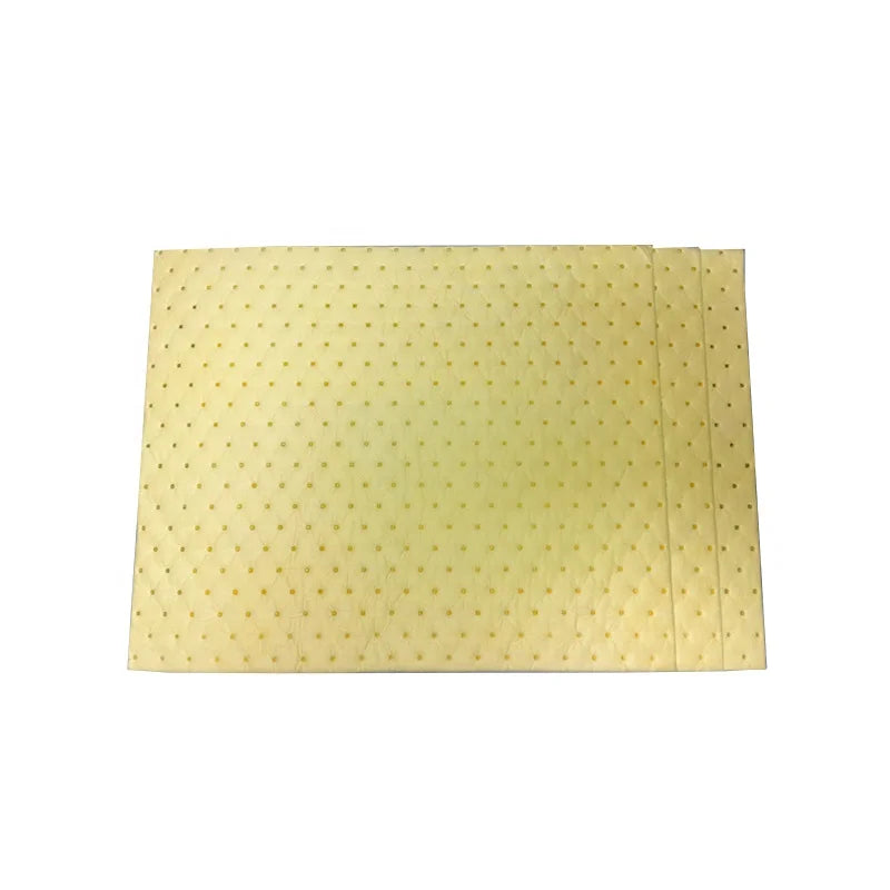 Customizable Yellow 100% Polypropylene Super Absorbent Polymer Sheet Eco-Friendly 1.5-5mm Thickness Oil Spill Control