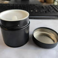 RTS 60*60/60*68mm 30g50g Empty Food Grade Small Round Sealable for Matcha Powder with Airtight Screw Lid Plastic Lid Tin Can Box