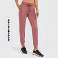Women's Super Comfortable Breathable Slimming Yoga Leggings Solid Joggers Drawstring Loose Fit Fitness Sweatpants for Running