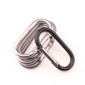 50mm O-Shaped Aluminum Metal Runway Carabiner Keychain Clip Stylish Hooks Product Category