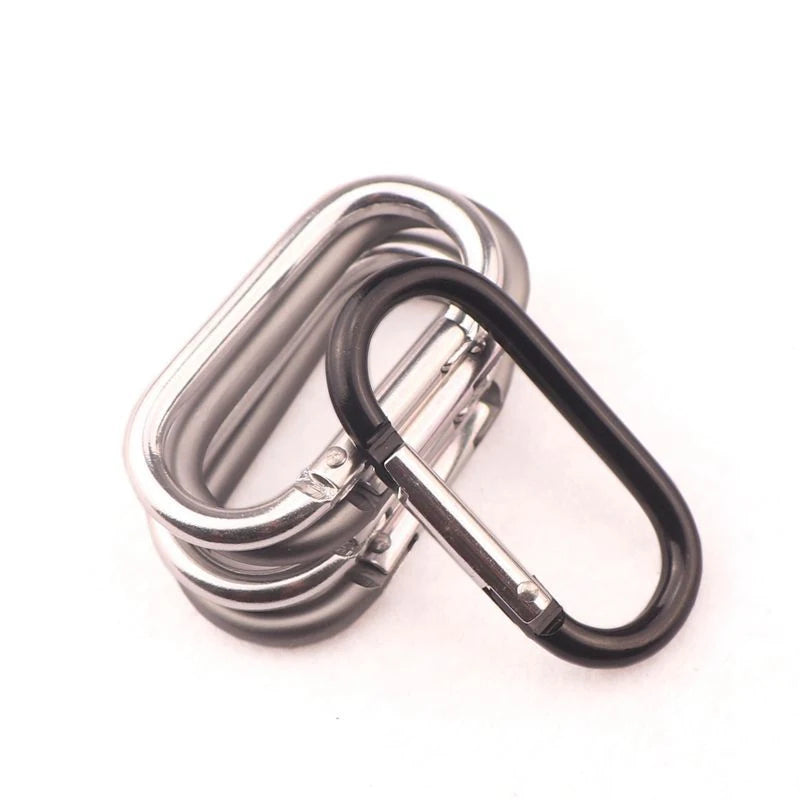 50mm O-Shaped Aluminum Metal Runway Carabiner Keychain Clip Stylish Hooks Product Category