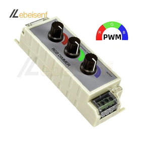 DC12-24V RGB Dimmer LED Strip Lights Tape Controller 3 Way Stepless Adjustable Switch for 2835 3528 5050 Led Light