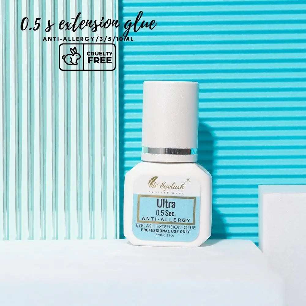 Lash Extension Glue 5ml 0.5S Dry Time Lash Glue for Eyelash Extensions 8-9 Weeks Retention Long Lasting