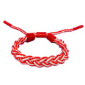 2025 Suppliers Customized Adjustable Tightness Two Colors Red Woven Charm Bracelet Satin Rope Bracelet
