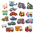 Fashion Korea Style Transportation Vehicle Self Adhesive Embroidery Decorative Diy Patches Stickers for Bag Hat Clothes