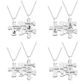 Stainless Steel His Queen Her King His Crazy Her Weirdo Mommy Daddy Lover Autism Puzzle Pieces Couple Pendant Necklace