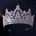 LUOXIN Baroque Crystal Pageant Diadem Bride Hair Jewelry Accessories AB Color Rhinestone Wedding Tiaras Crowns
