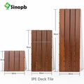 Luxury High Quality Square Wooden Deck Tiles Burma Teak Cumaru Kempas Merbau IPE Outdoor Courtyard Balcony Patio Tiles