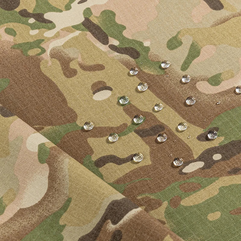 RTS 50% NY 50% CO Camouflage Woven Fabric Anti-Tearing Waterproof Ripstop Uniform Jackets Bags Costumes Printed Pattern