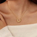 Trendy Classic New Fashion Jewelry 18K Gold Plated Stainless Steel Sun Charm Women's Fine Jewelry Necklaces