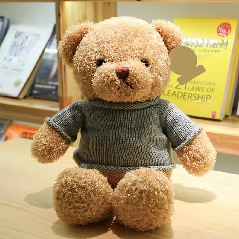 Teddy Bears Plush Toys Gift for Children Fine Quality and No Allergy Soft Sweater Teddy Bears  Plush Toys