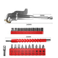 BS5264 Angle Extension Screw Driver Socket Holder Adapter Adjustable Bits Nozzles for Screwdriver Bit Right Angle Driver
