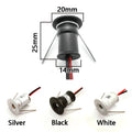 9pcs in One Set 1W Recessed Mini LED Spotlight Ceiling Focus Light Waterproof IP65 LED Cabinet Light 12V Cutout 15mm