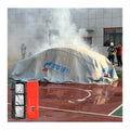 EN 13501 6X8m 19.8X26 Ft Silicone Fiberglass Extreme Emergency EV Car Fire Blanket 550-1100C 0.45mm Thick