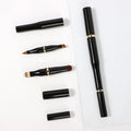 Wholesale 4 in 1 Eyeshadow Eyelash Eye Brow Pencil Brushes with Removable Detachable Lip Concealer Custom Logo for Makeup