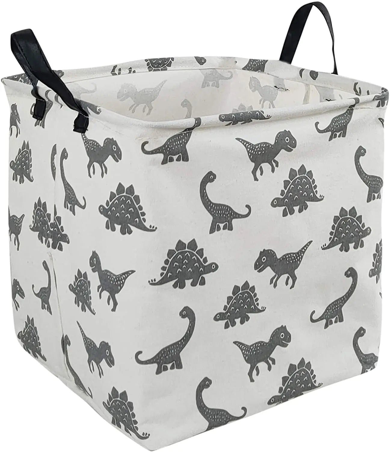 Square Storage Bin Canvas Fabric Storage Basket Waterproof Coating Toy Organizer With Handles Gift Basket for Home Office
