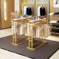Hot Selling Gold Boutique Store Display Stands Clothing