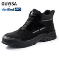 GUYISA Workwear Series Safety Shoes European Standard Steel Toe Usex Anti-puncture  Safety Shoes