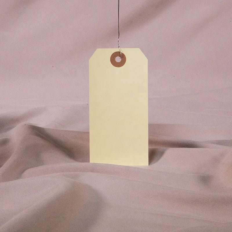 Custom Logo Wired Printed Reinforced Specialty Paper Manila Eyelet Shipping Tag With String