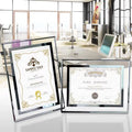 Factory Wholesale Creative Crystal Photo Frame 4X6 5X7 Inch A4 A3 Picture Frame Transparent Photo Frame Glass Certificate Frame