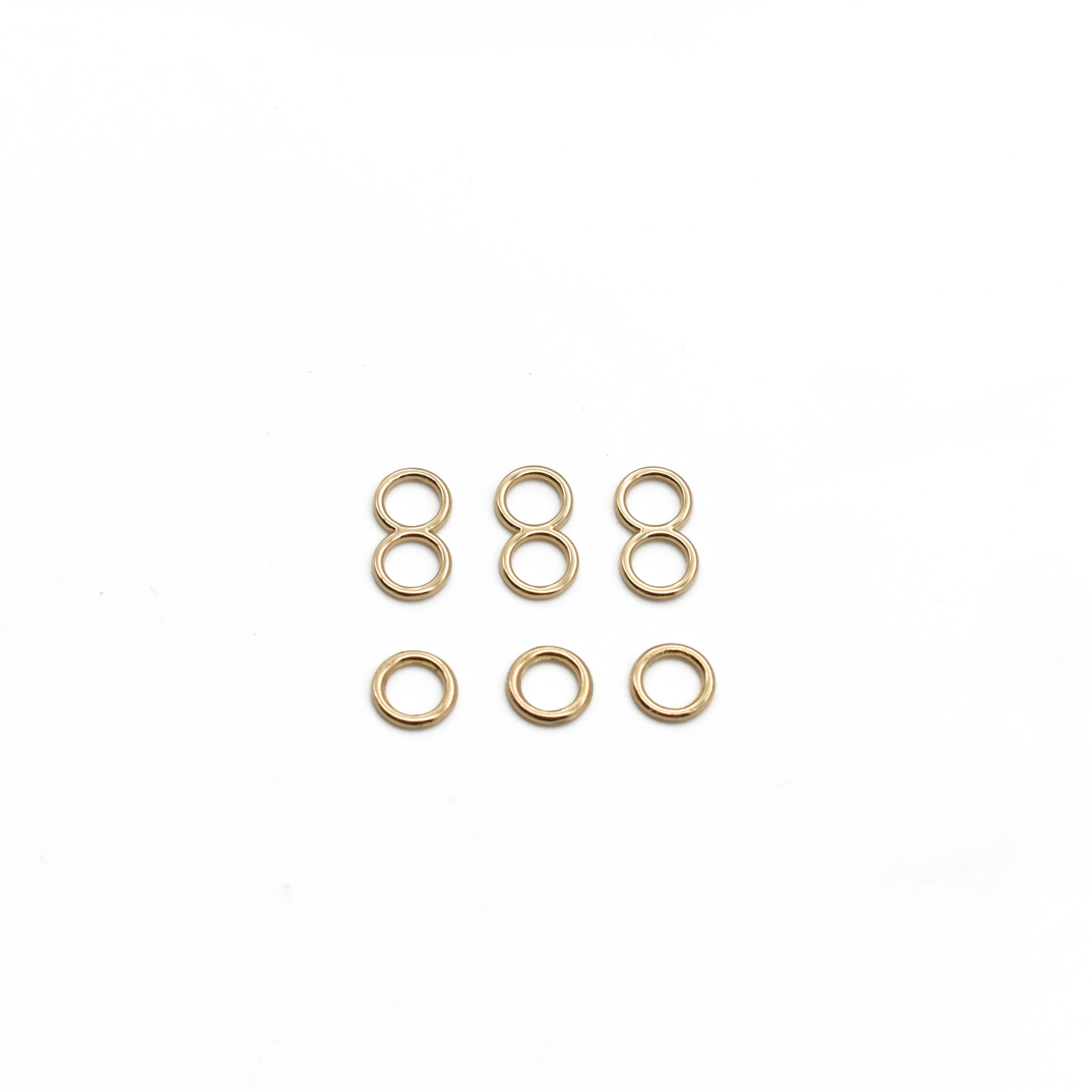 Eco-friendly Hanging Plating Rose Gold Alloyed Bra Sliders Rings Bra Straps Adjusters Manufacturer for Underwear
