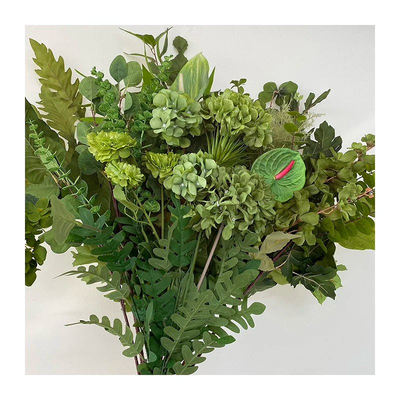 Multicolor-Green Artificial Flores for Wedding Christmas Mother's Day Easter & Back to School Decorations No.2 Mariage
