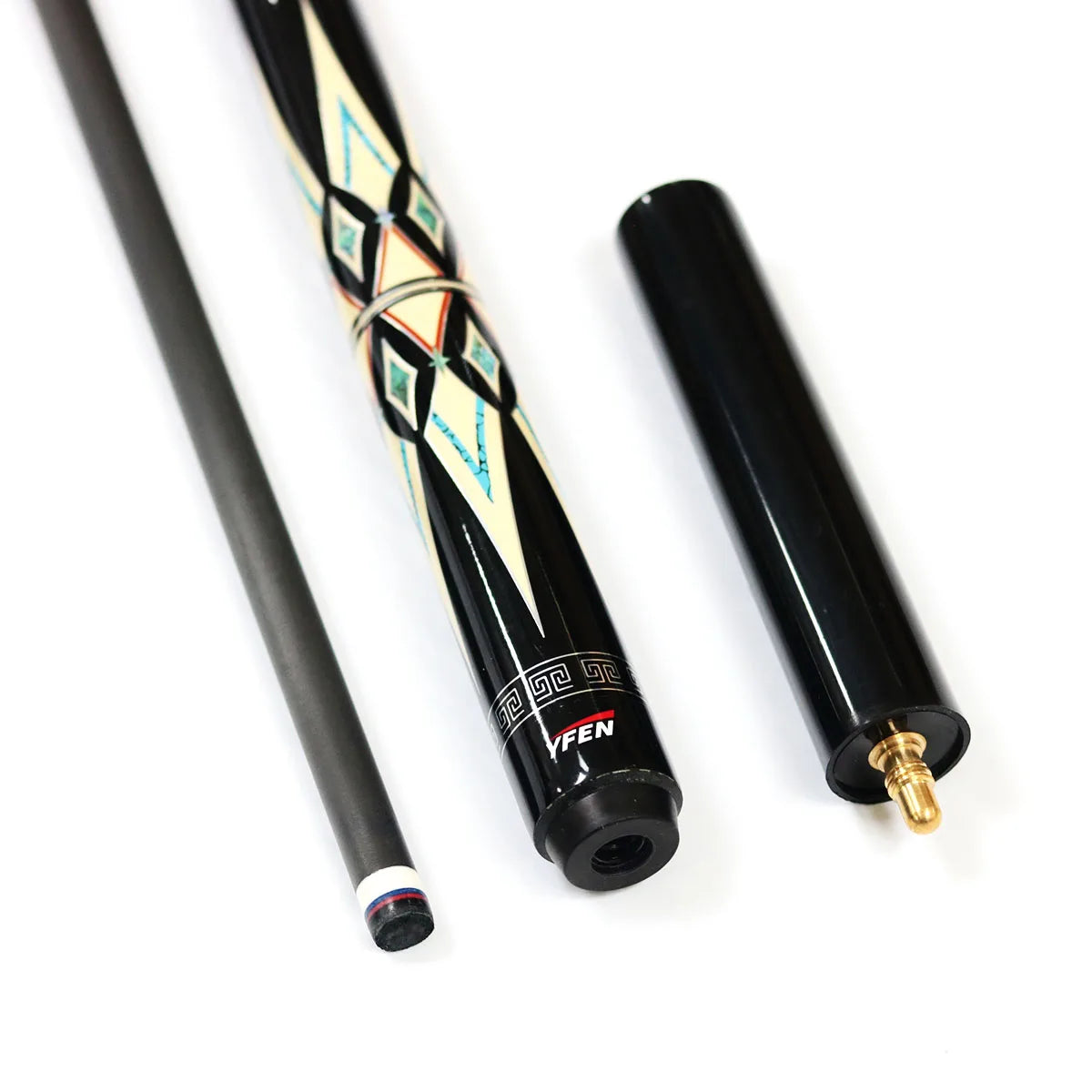 Xikuno Premium High-Tech Handmade Yfen Carbon Fiber Shaft and Maple Butt 11.5/12.5mm Tip Pool Cue with Extension MegaBDM