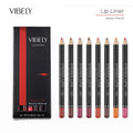 VIBELY Hot Sale Cosmetic Long Lasting Waterproof Smooth Lipliner Matte Lip Liner Pencil Set