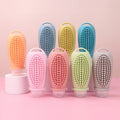 100ml Portable Refillable Silicon Travel Size Shampoo Bottles TSA Approved Leak Proof Silicone Travel Shampoo Bottle with Brush